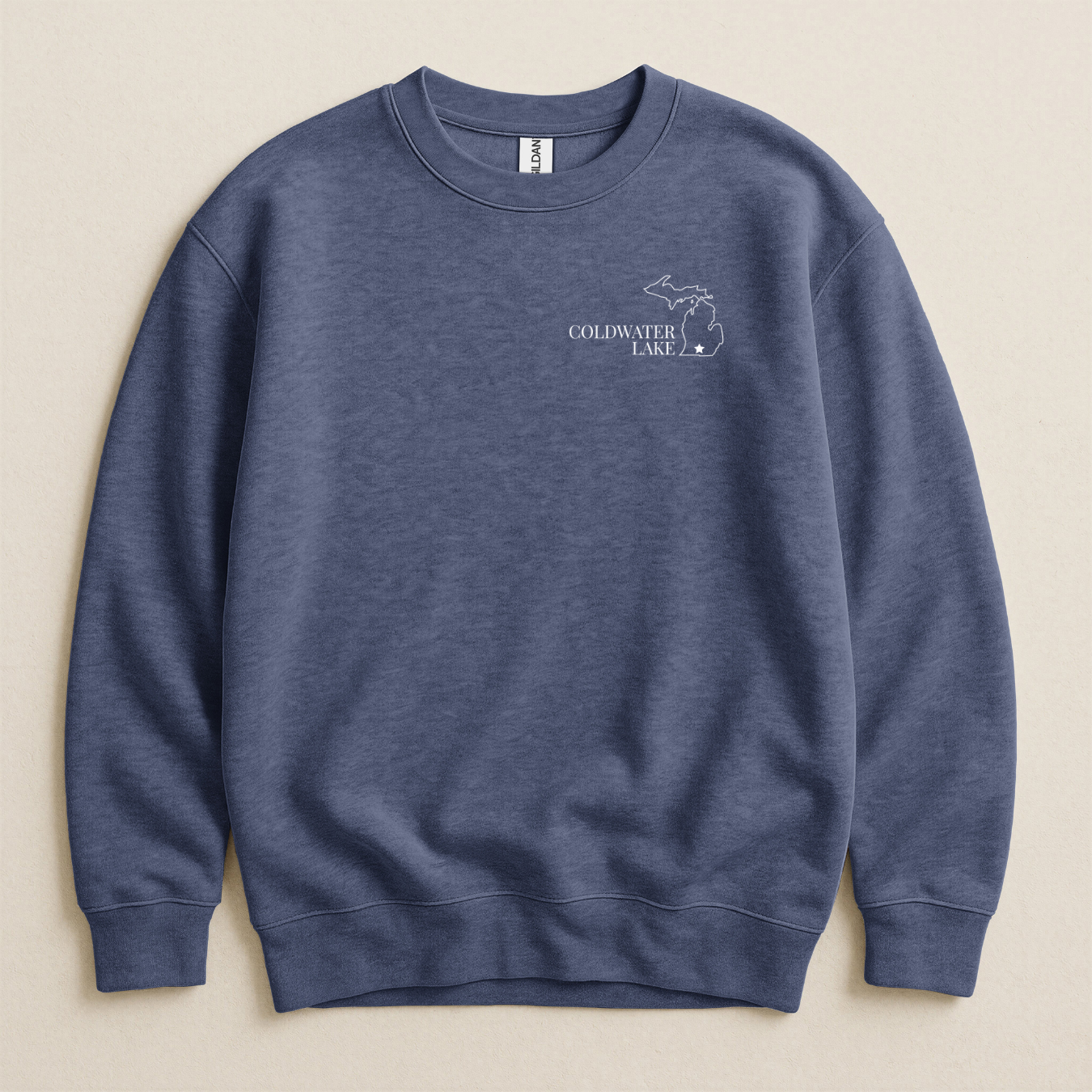 Coldwater Lake Flag Crewneck Sweatshirt