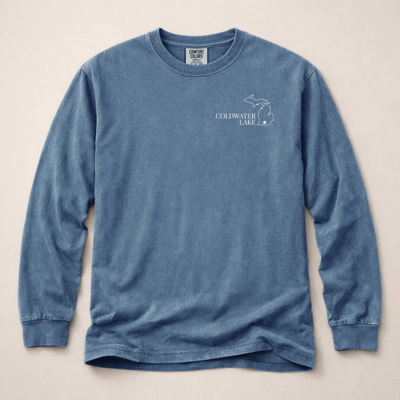 Coldwater Lake Patriotic Paddle Long Sleeve Tee – Comfort Colors® 6014