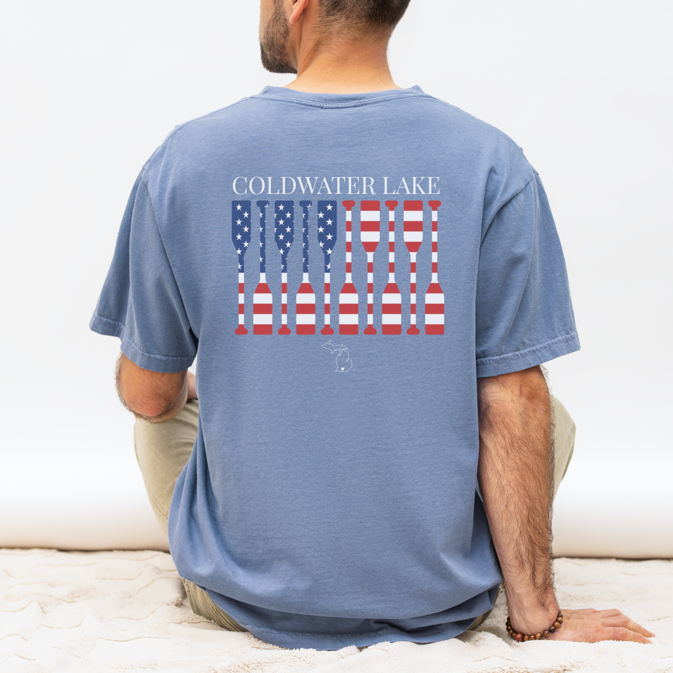Coldwater Lake Patriotic Paddle Tee – Comfort Colors® 1717