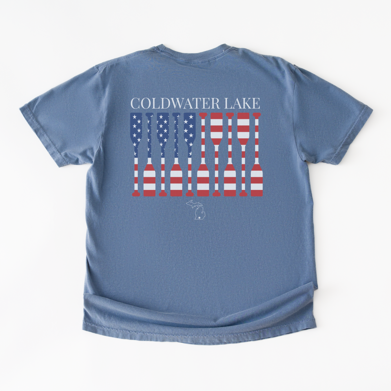Coldwater Lake Patriotic Paddle Tee – Comfort Colors® 1717