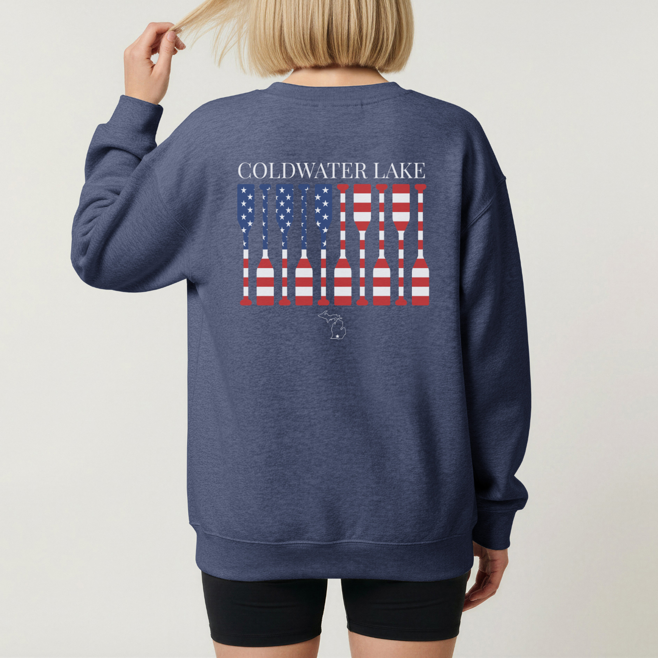 Coldwater Lake Flag Crewneck Sweatshirt