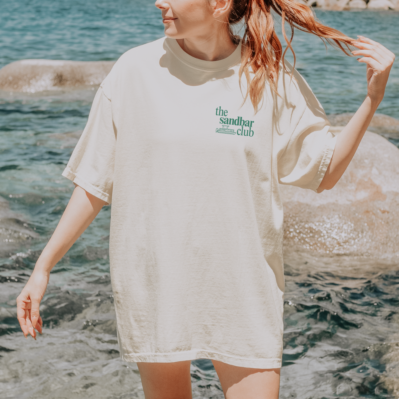 The Sandbar Club Tee – Personalizable Lake Shirt | Comfort Colors® 1717